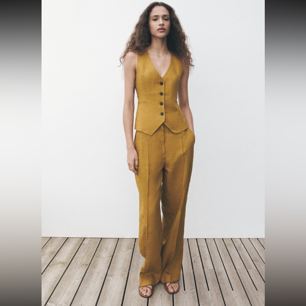 NWT Zara linen waistcoat and pants - Small